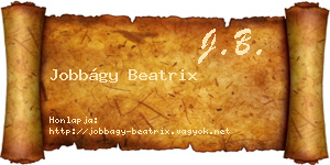 Jobbágy Beatrix névjegykártya