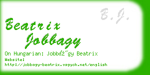 beatrix jobbagy business card